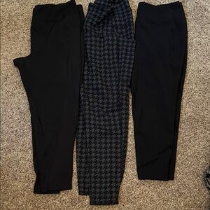 MTA Sport Black and Houndstooth Leggings Set